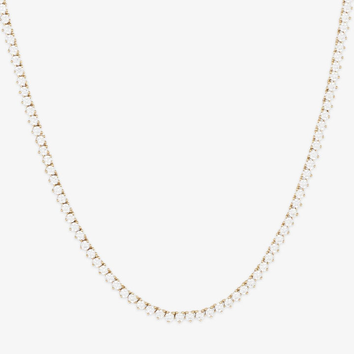 Luxus Diamanten Halskette aus 18 Karat Gold | 4ct SI G-H Diamanten